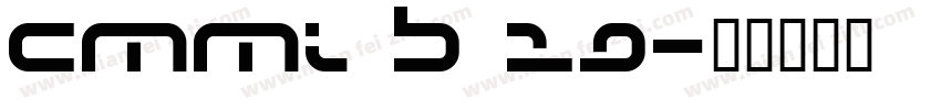 cmmi b 19字体转换